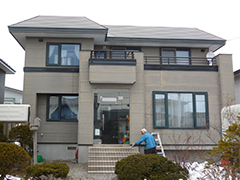 壁と屋根の塗替え前