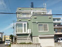 壁と屋根の塗替え前